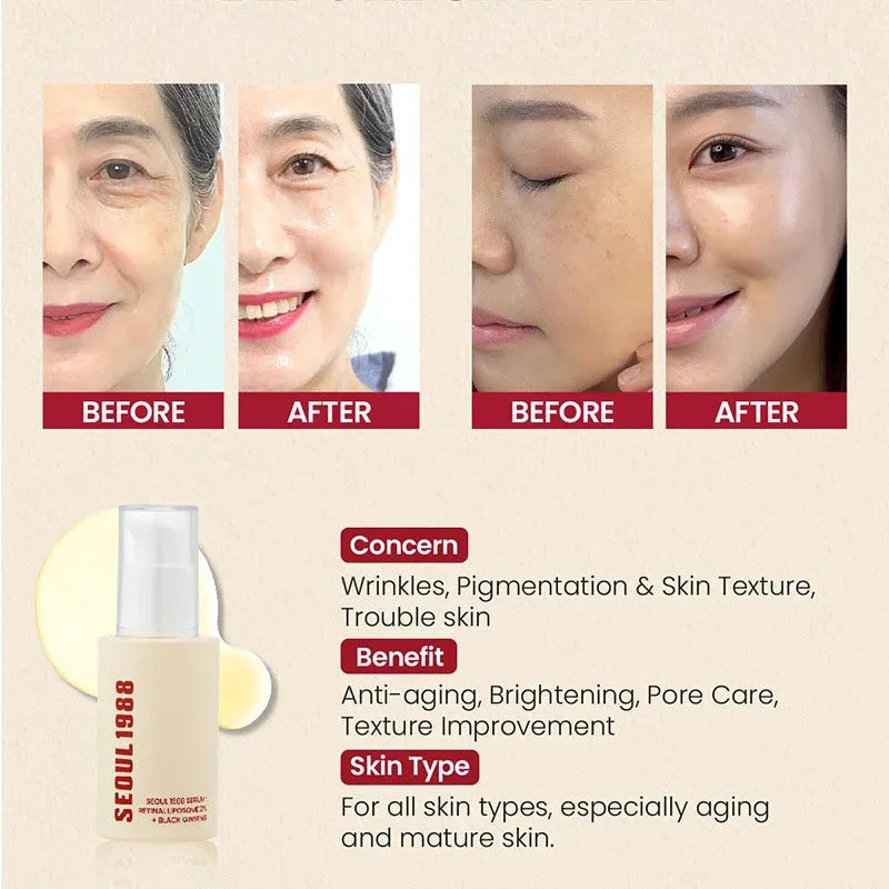 Retinol Face Care Serum Black Ginseng
