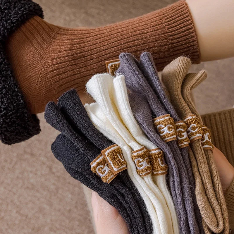 Women Autumn/winter Warm and Thick Woolen Socks