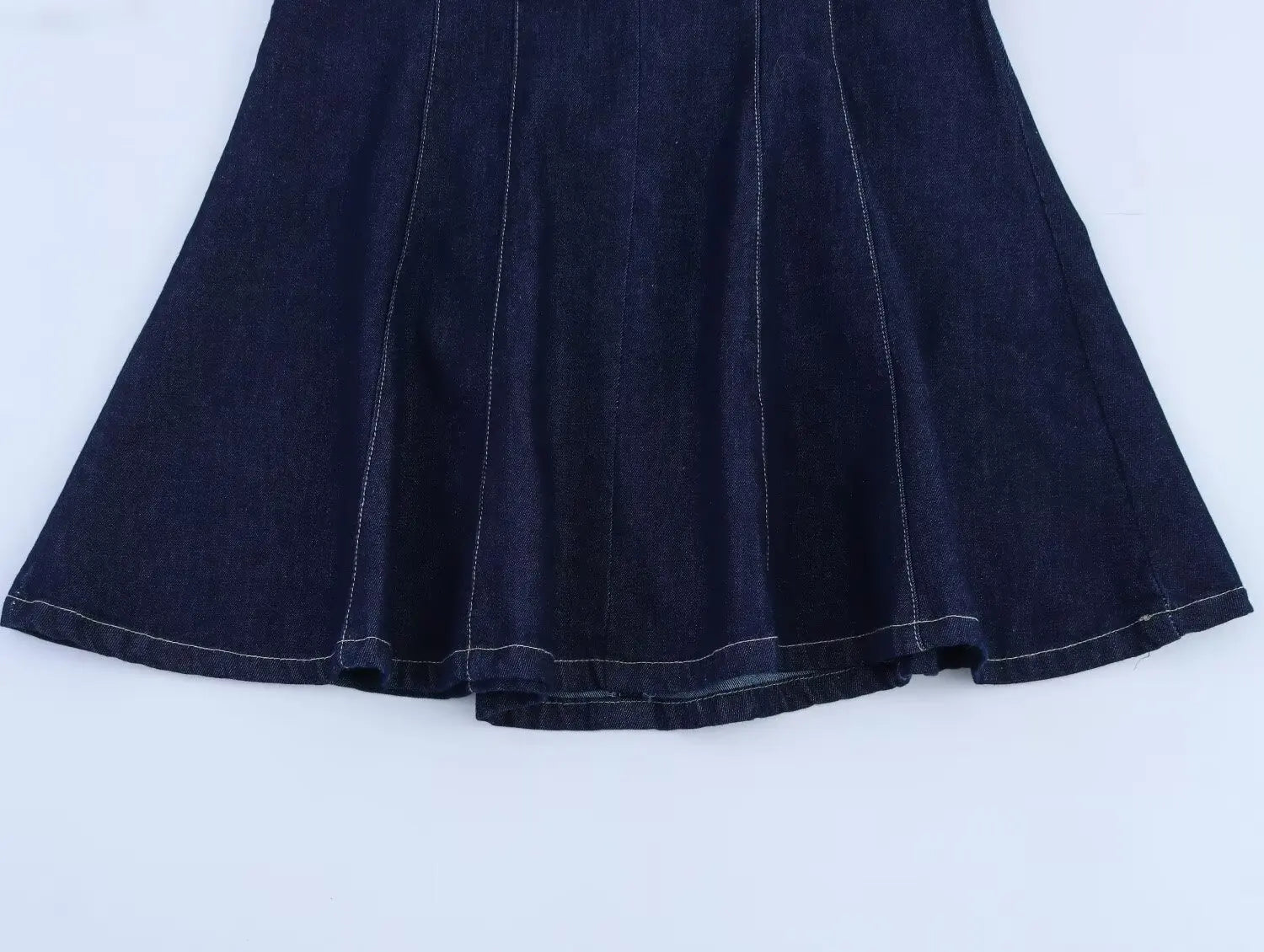 New Fashion Women Sexy Backless Denim Halter Mini Dress