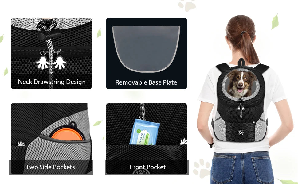 Outdoor Pet Dog Carrier Backpack Breathable Camouflage