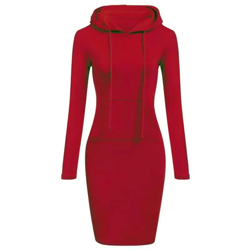 Ladies Dress Autumn Women Hooded Dresses
