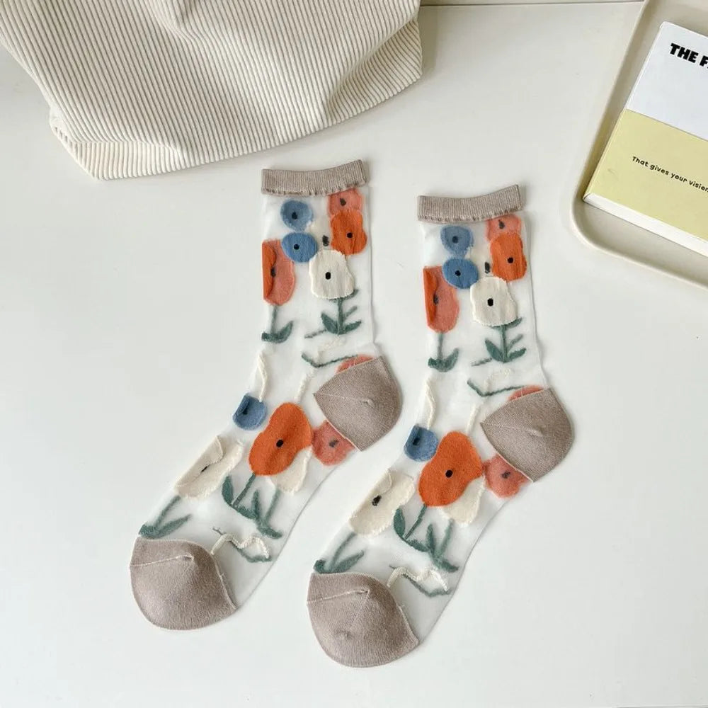 Fashion Socks For Women Summer Breathable