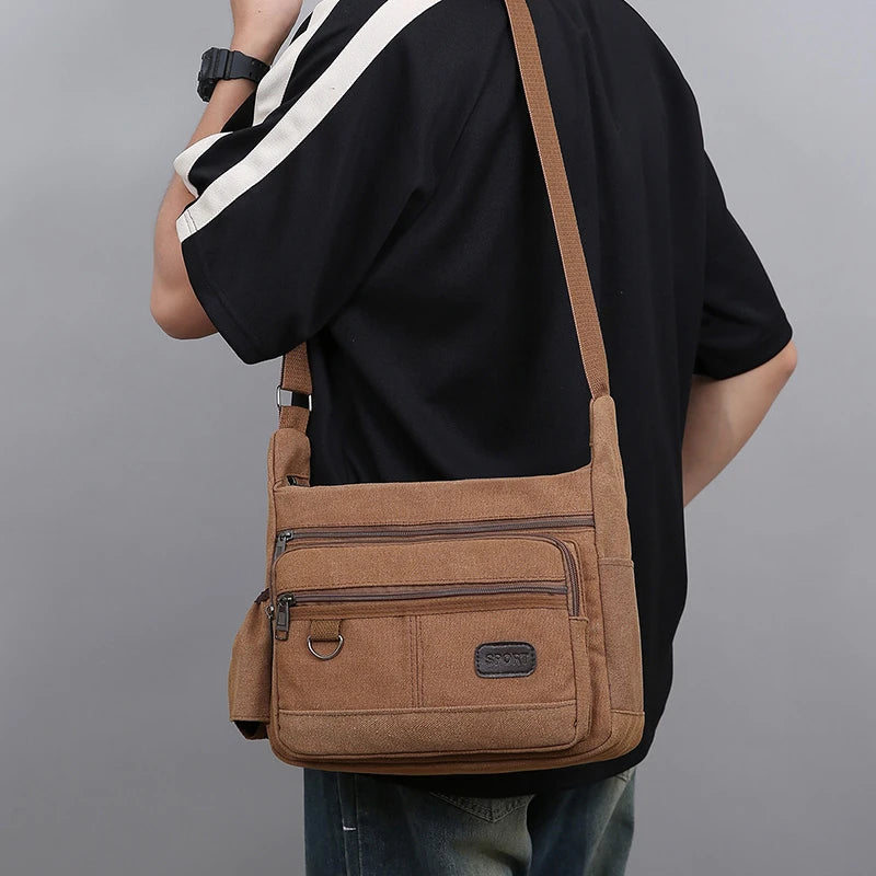 Men Canvas Shoulder Bags
