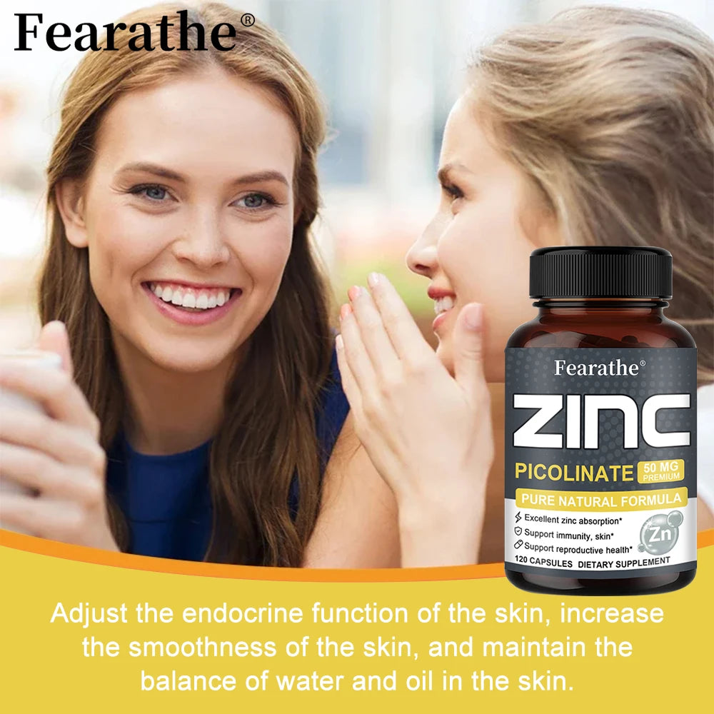Zinc 50 Mg - High Potency Pure Zinc Supplement