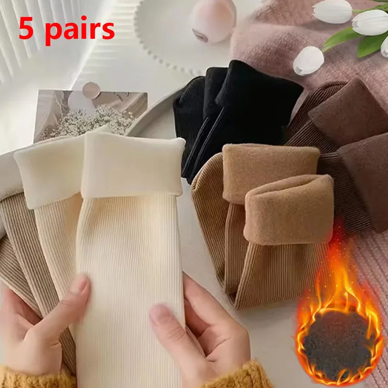 5 Pairs Snow Socks For Women