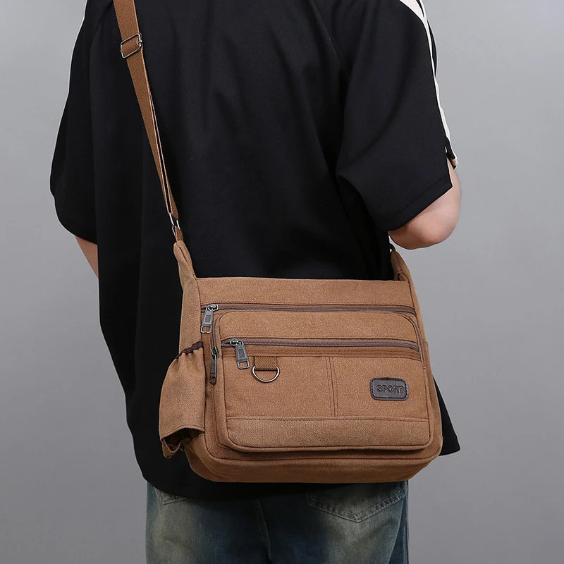 Men Canvas Shoulder Bags