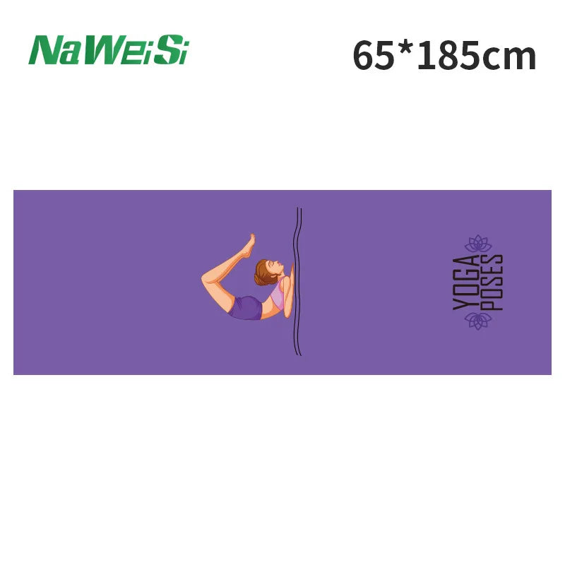 Yoga Mat Towel double-side Velvet Yoga Fitness Isolation Mat