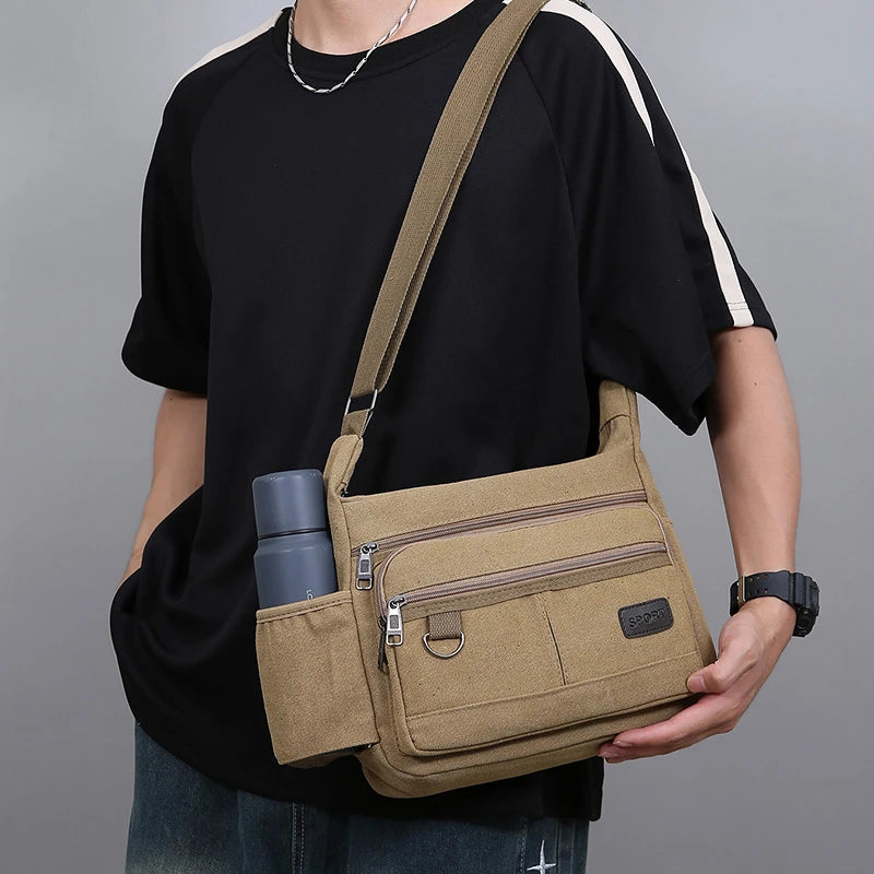 Men Canvas Shoulder Bags