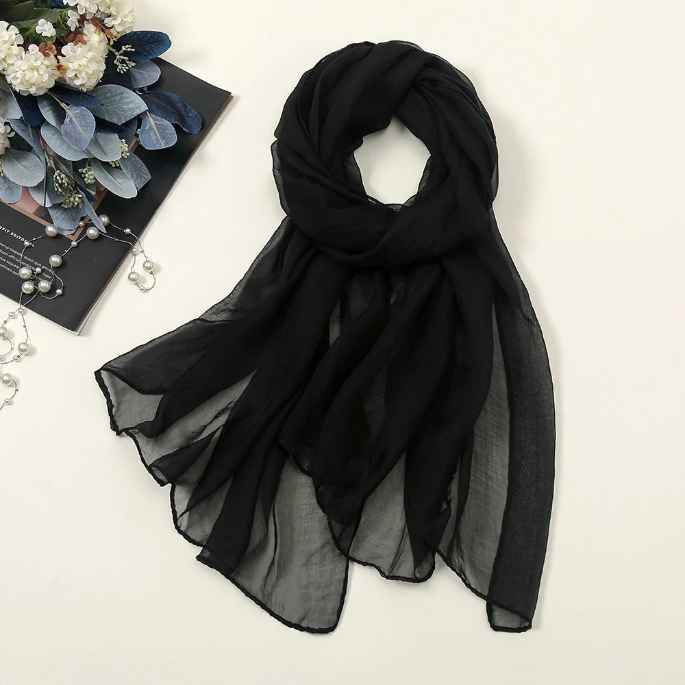 Oversize Chiffon Women Summer Shawl Sleeves