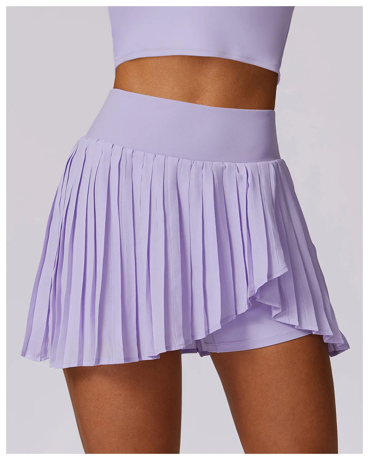 Women Dance Gym Workout Fitness Solid Sports Skirts