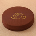 Yoga Meditation Linen Cushion Hard Lotus Texture Meditation Cushion