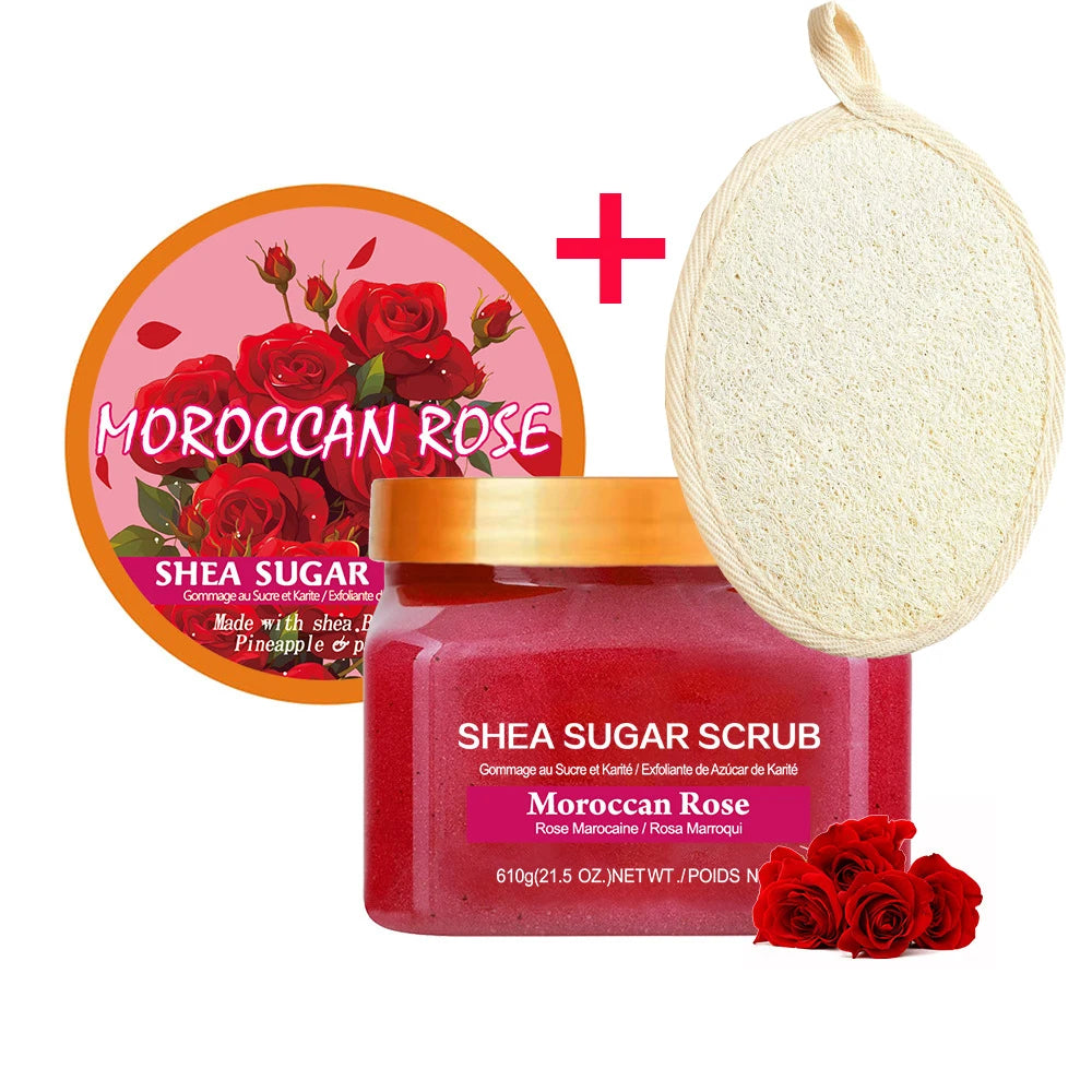 Shea Sugar Body Scrub Coconut Watermelon Rose