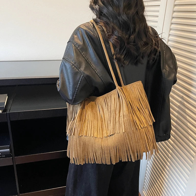 Boho Fringe Shoulder Bag