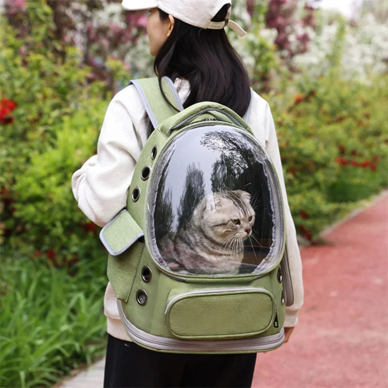 Pet Cat Carrier Bag Outdoor Travel Backpack for Cats Small Dogs Breathable