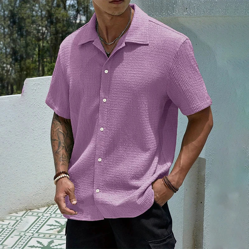 Men's Casual Shirt Short Sleeve