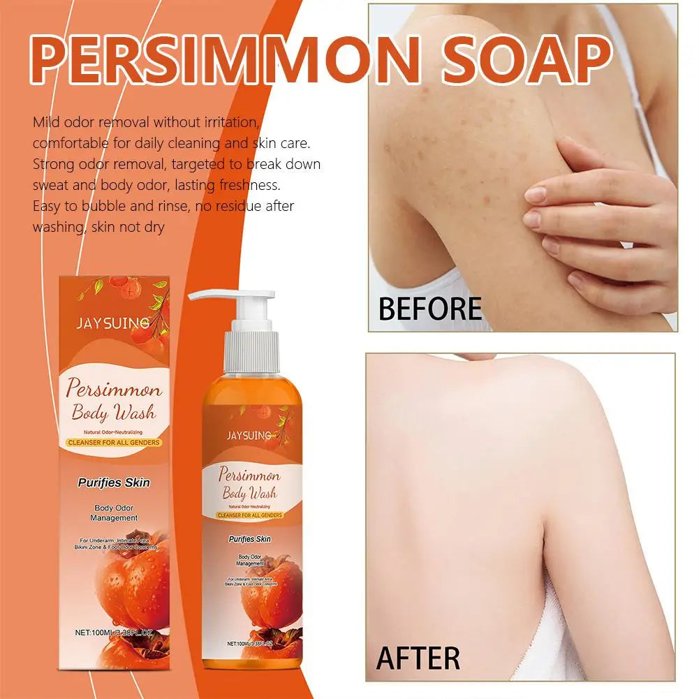 Persimmon Shower Gel Persimmon Extract For Men and Women Gentle on All Skin Types