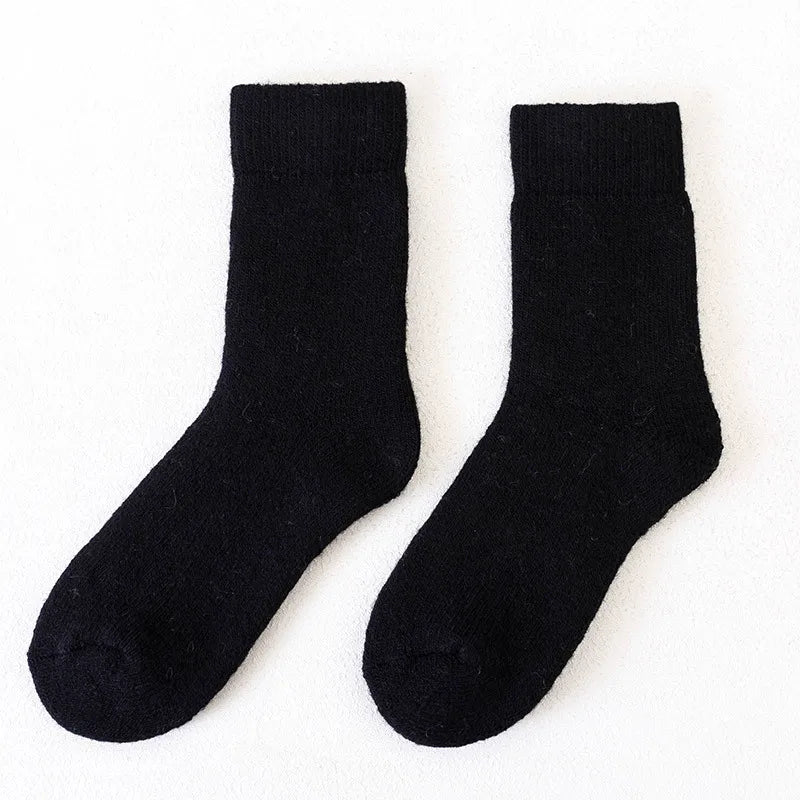 Super Warm Male Men Thicker Solid Socks Merino Wool
