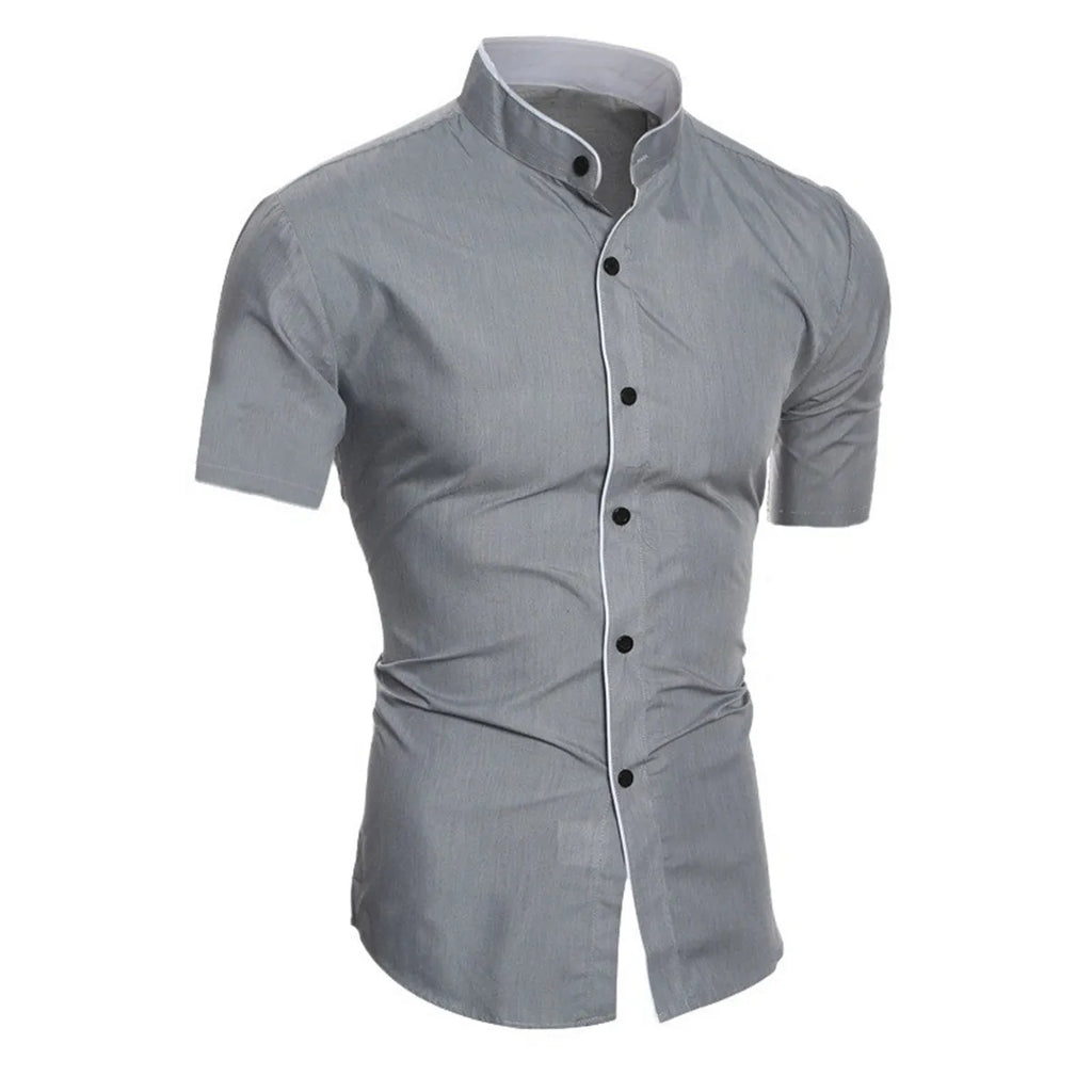 New men's solid color casual