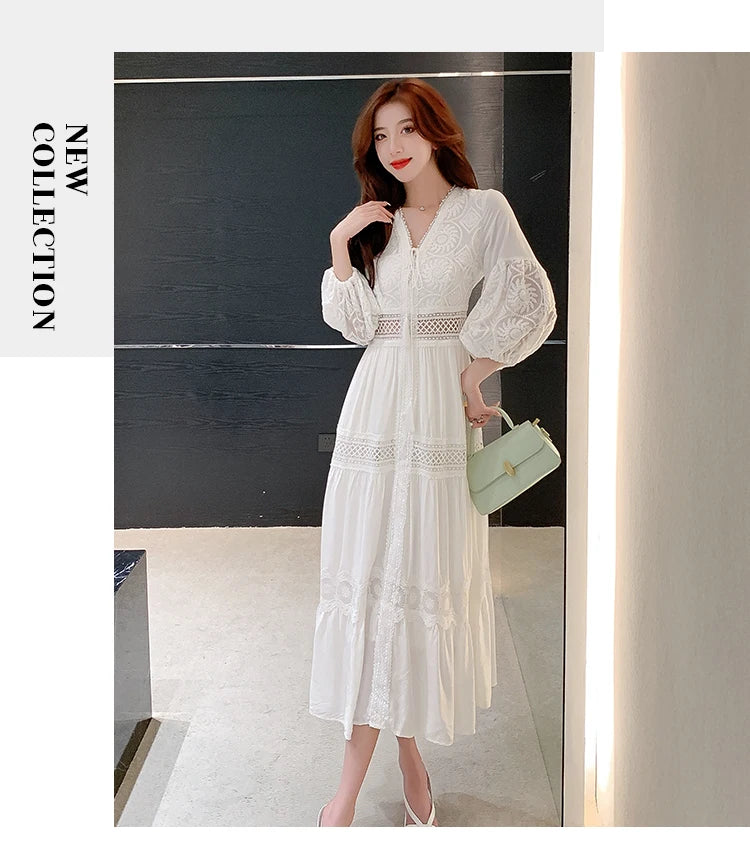 Women Summer Boho Lace Dresses