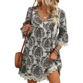 Large Size Women's Dress Casual Loose Fit Maxi Gown plus Size