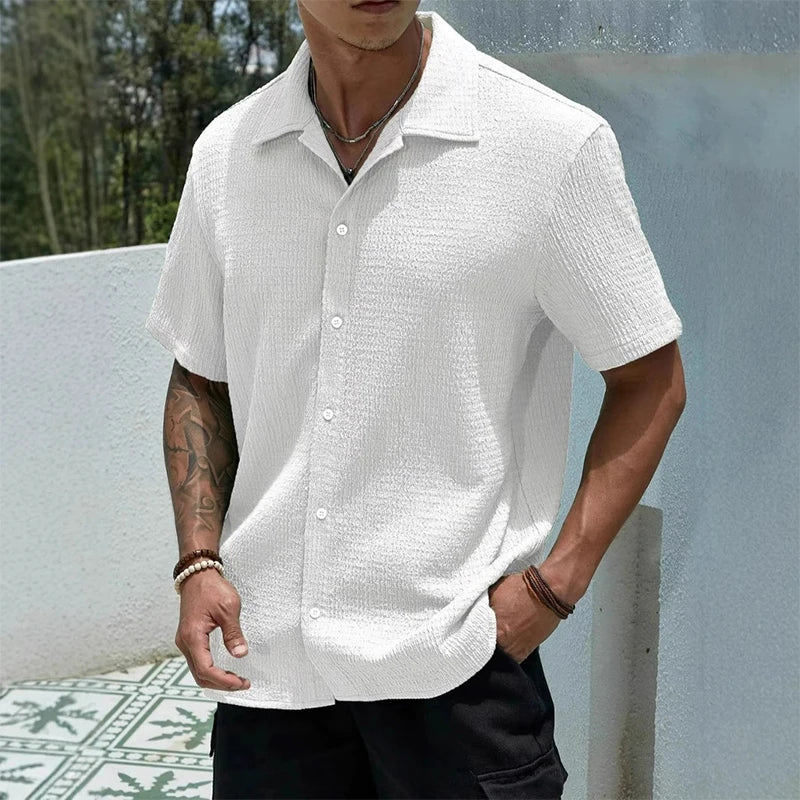 Men's Casual Shirt Short Sleeve