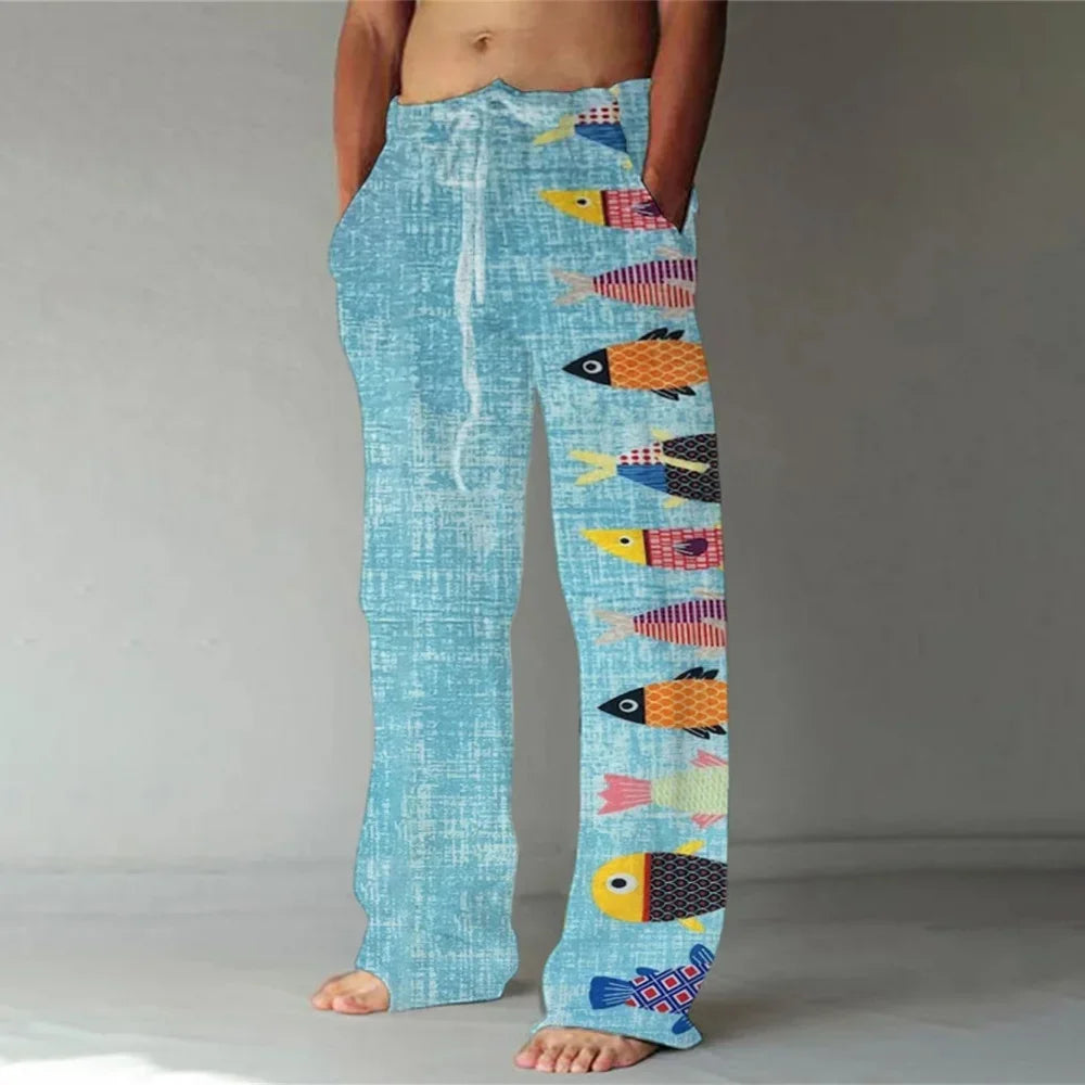 Wide New Killer Whale 3D Printed men's New Sweatpants
