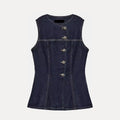 Slim Fit Denim Vest