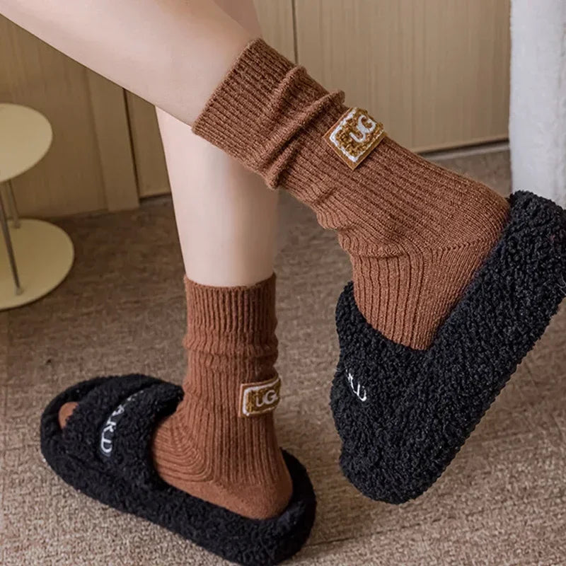 Socks for Women Autumn/winter Warm and Thick Woolen Socks