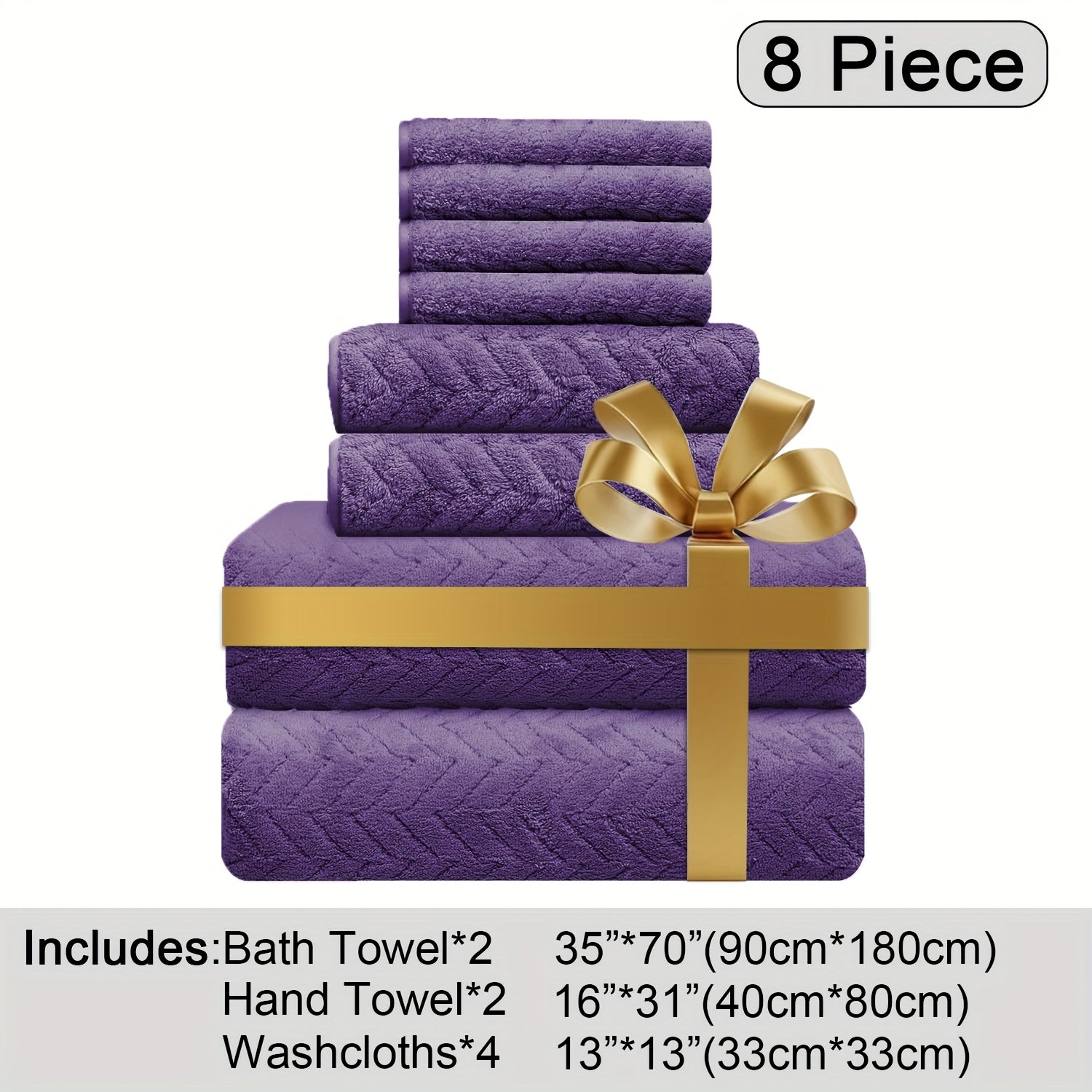 Oversized Bath Towels Set Microfiber