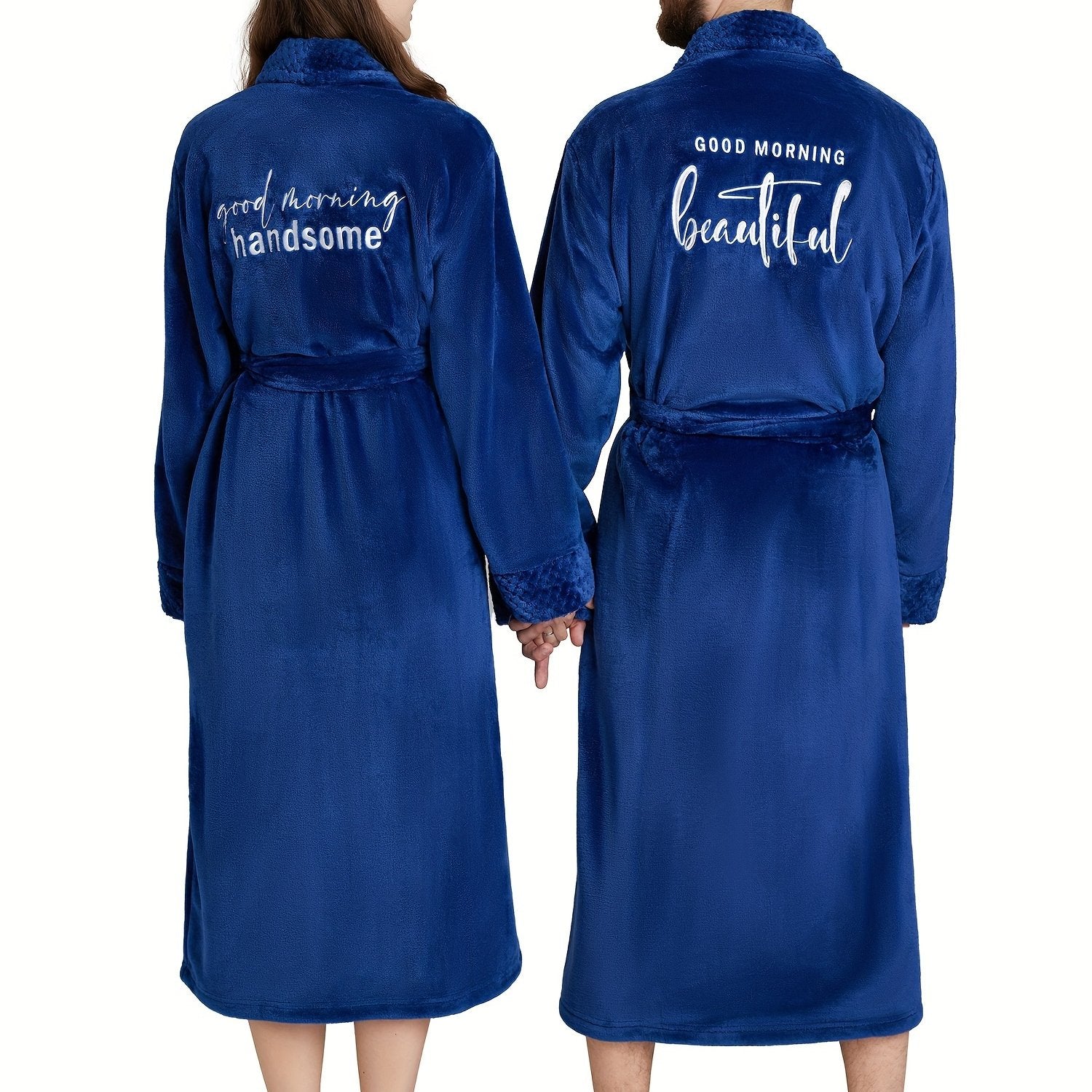 Buy 1 Get 1 Free, total of 2 Pcs Luxurious His and Hers Plush kimono robes