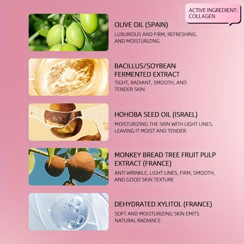 Camellia Collagen Facial Mask Hydrating, Firming, and Anti-Wrinkle