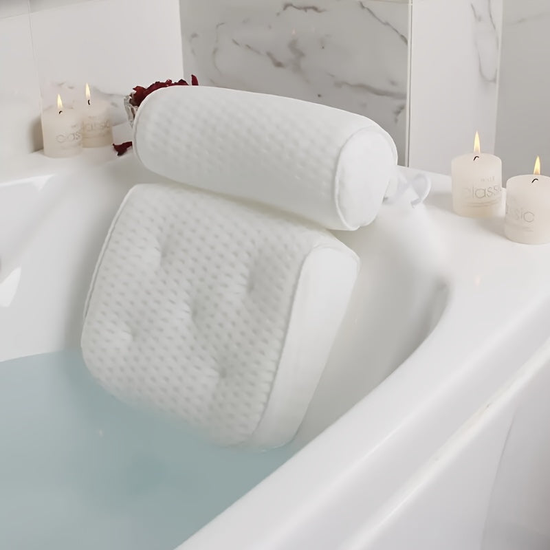 Spa Bath Pillow with Non-Slip Suction Cups