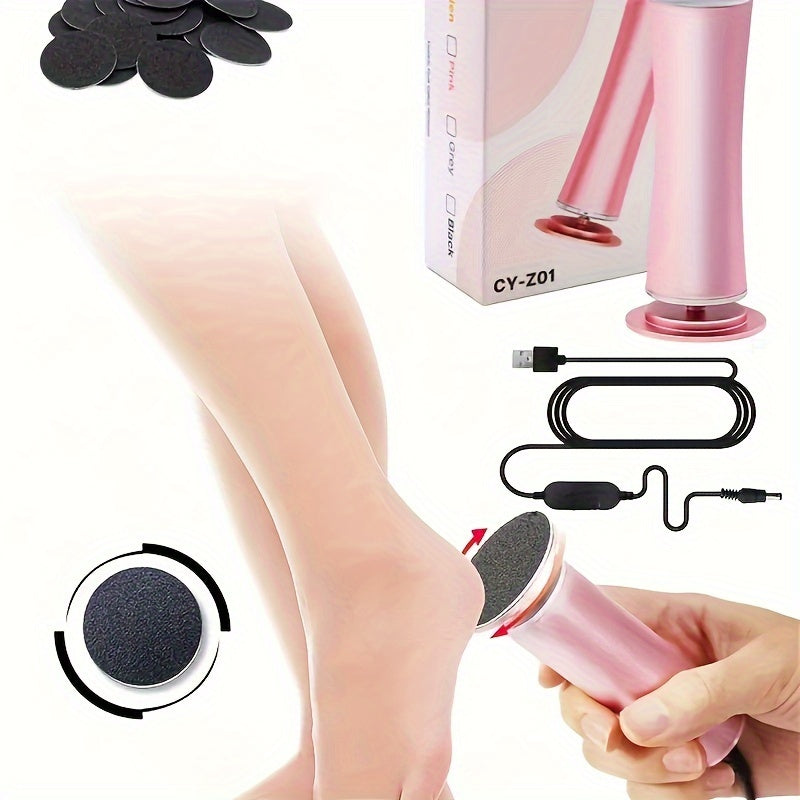 60-Piece Replacement Sandpaper Electric Foot Grinder - Powerful Callus Remover