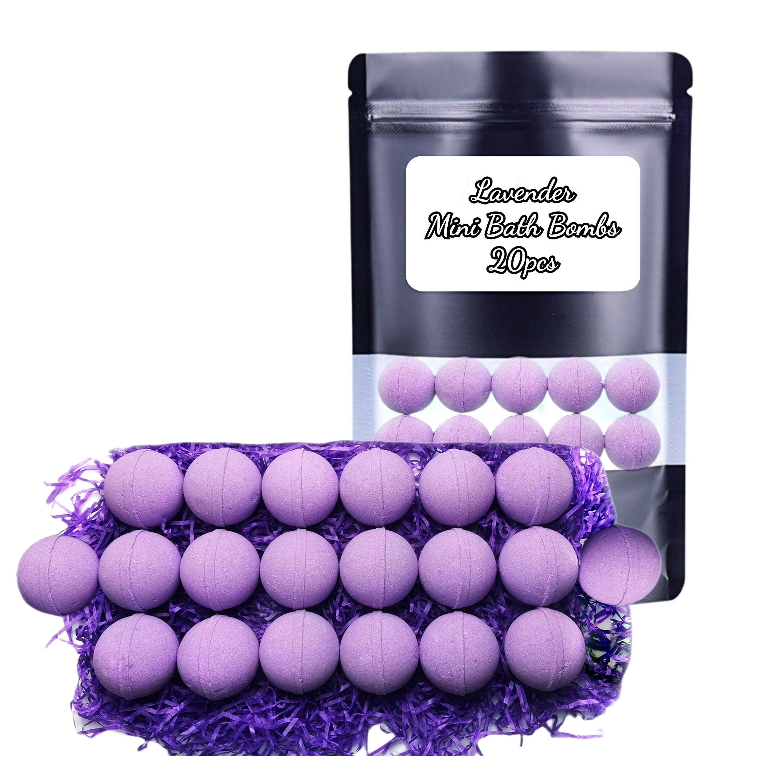20 Pcs Luxurious Lavender Bath Salt Bombs