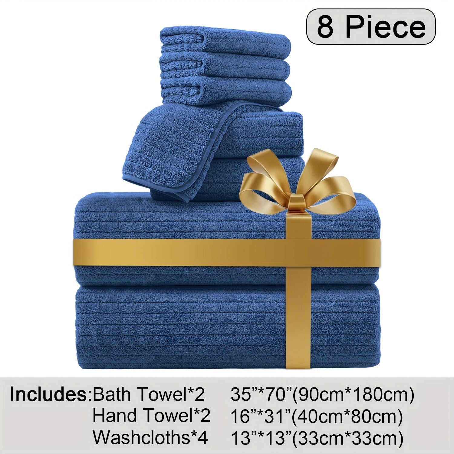 Oversized Bath Towels Set Microfiber
