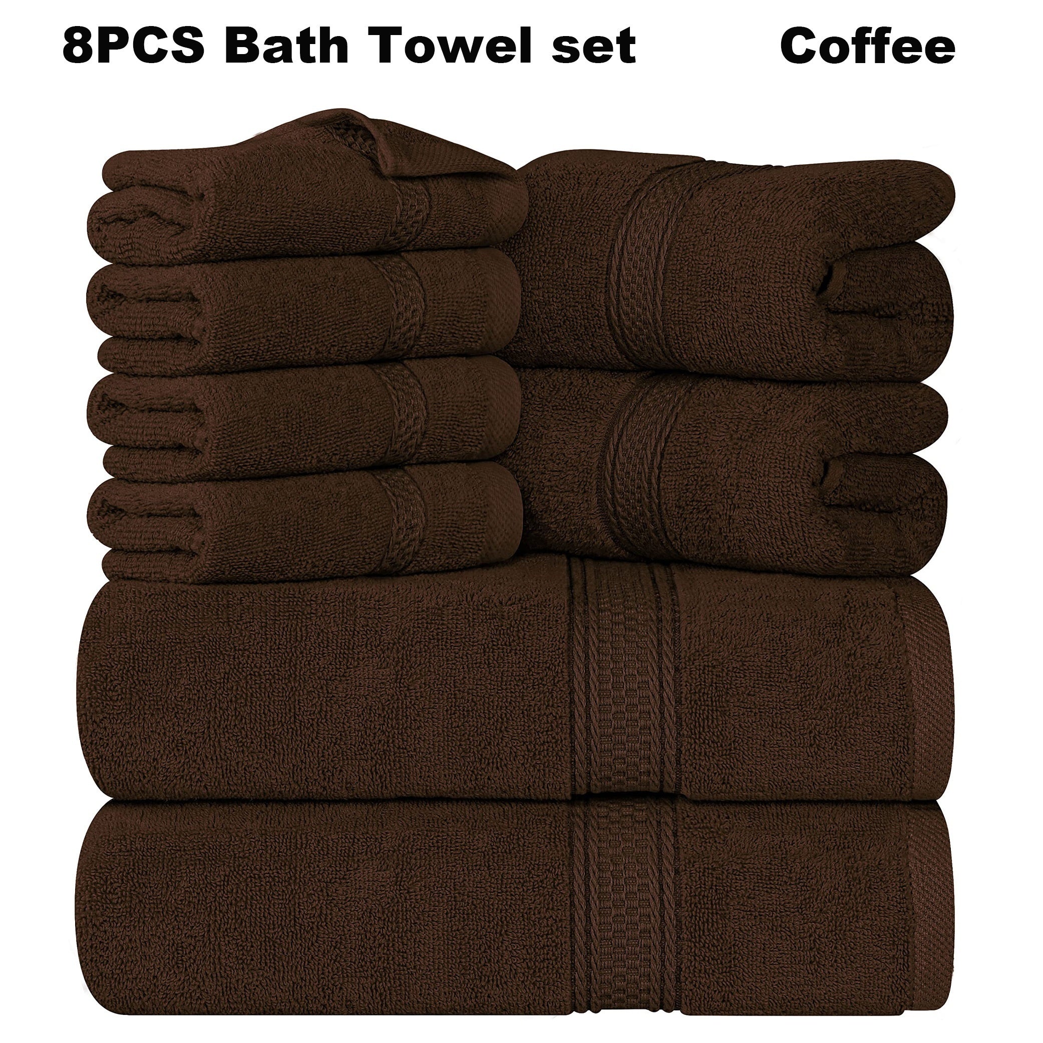 16pcs/8pcs Luxurious Soft Towel Set | 4 Bath Towels, 4 Hand Towels, 8 Washcloths