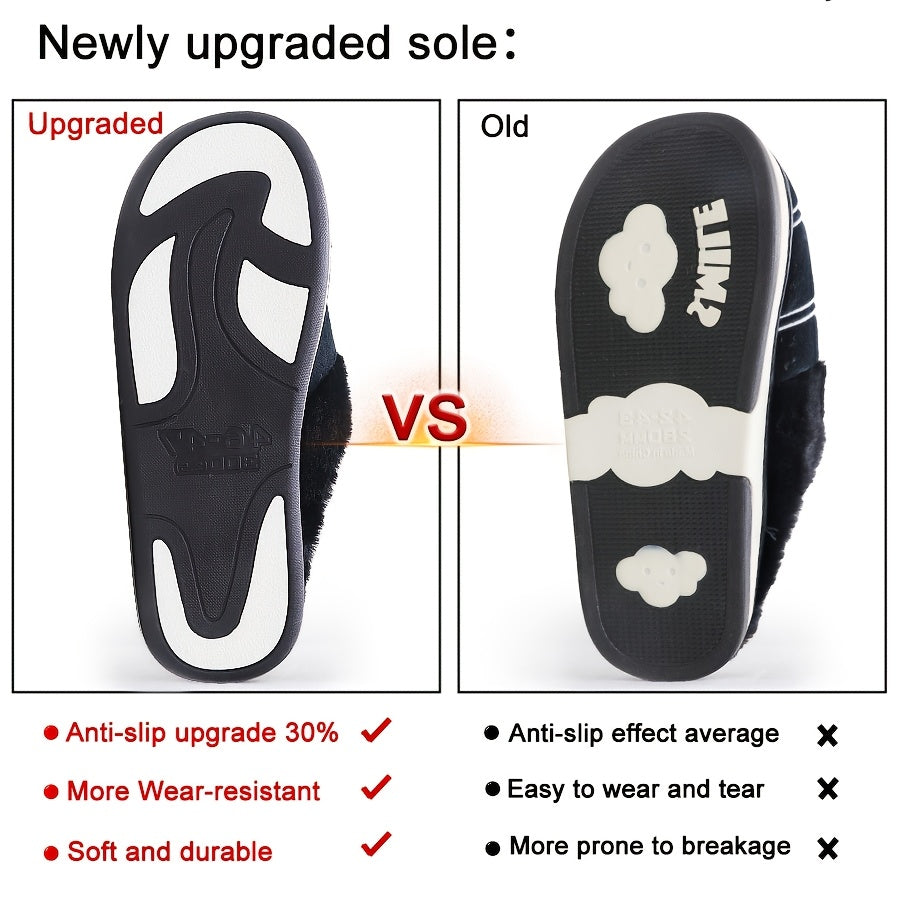 Luxurious Mens Plush Slippers