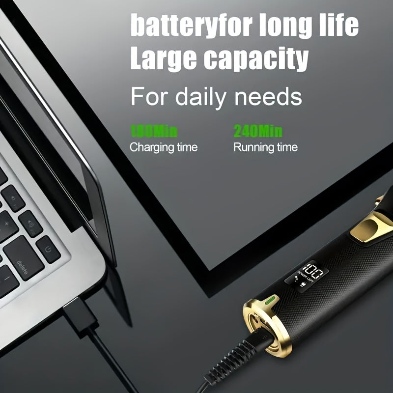 3-Piece USB Rechargeable Hair Trimmer Kit