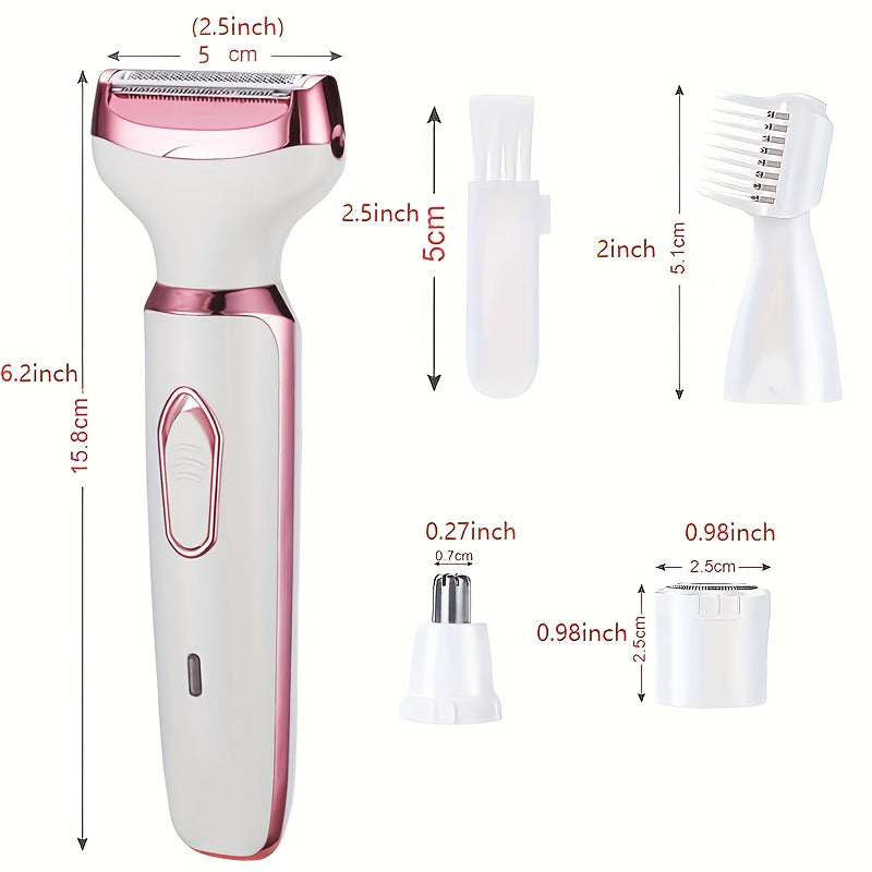 4in1 Women's Electric Hair Remover Multifunctional Women's Electric Shaver Trimmer