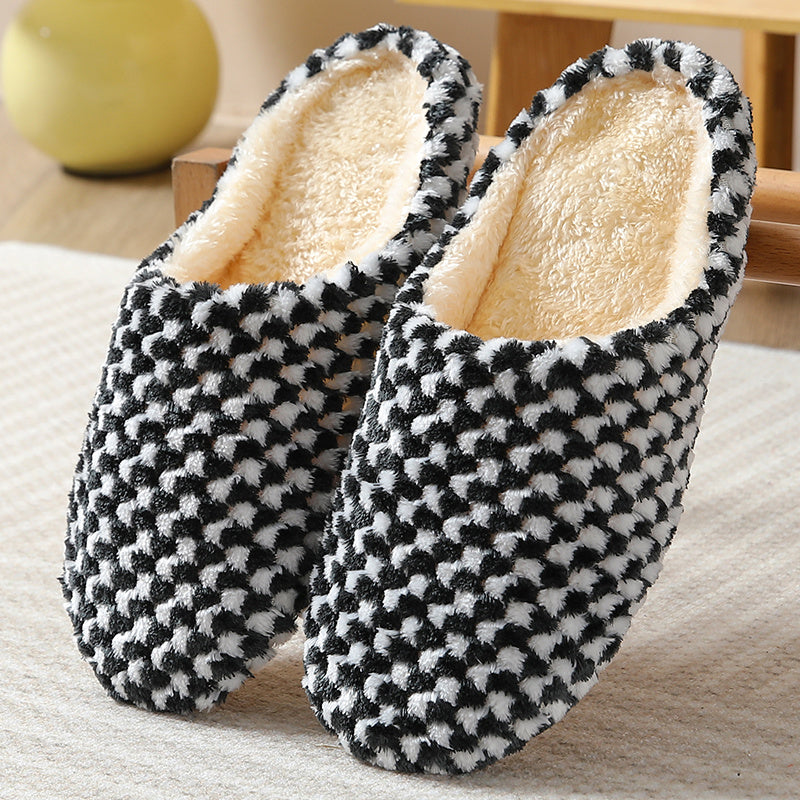 Women's Indoor Plush Lined Flat Slippers