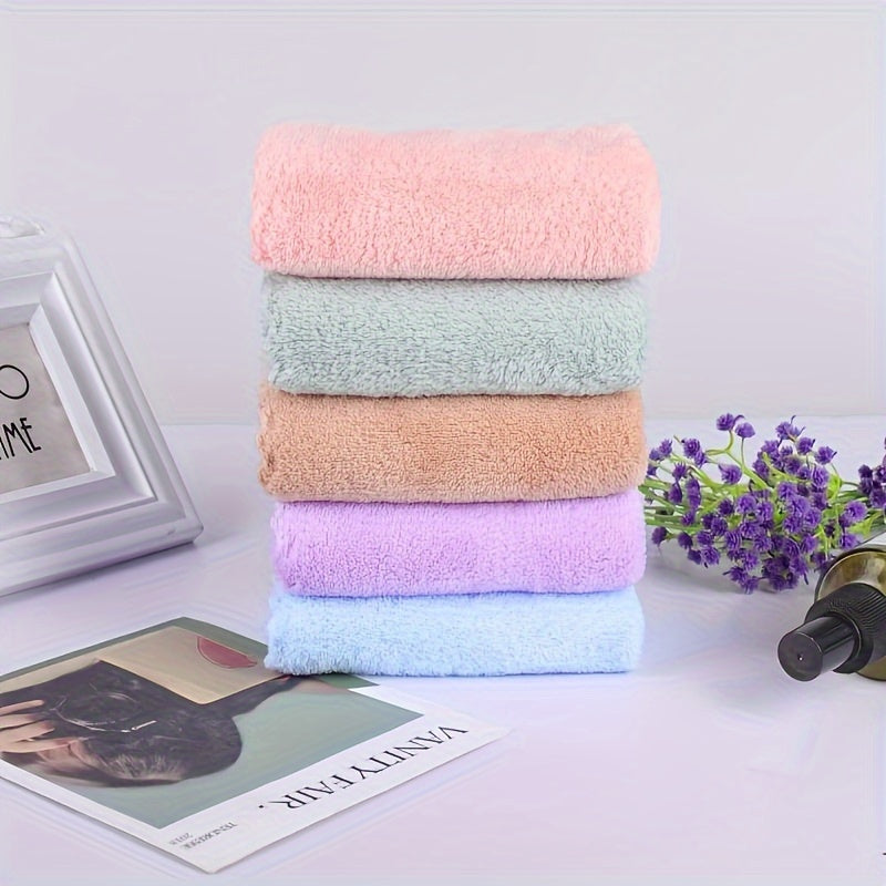 20pcs Soft & Absorbent Solid Color Washcloths