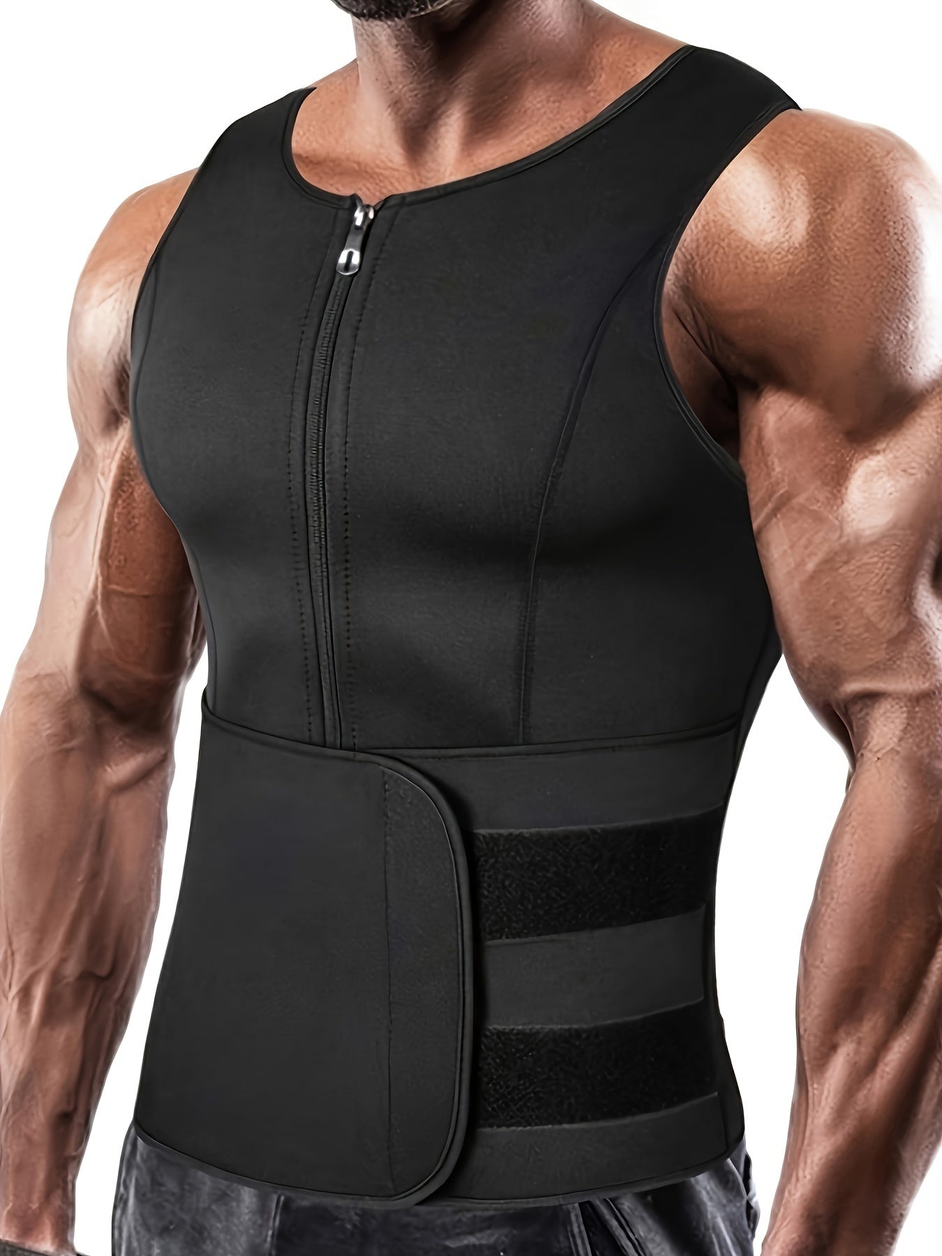 Men's Adjustable Compression Tank Top, Men's Waist Trainers
