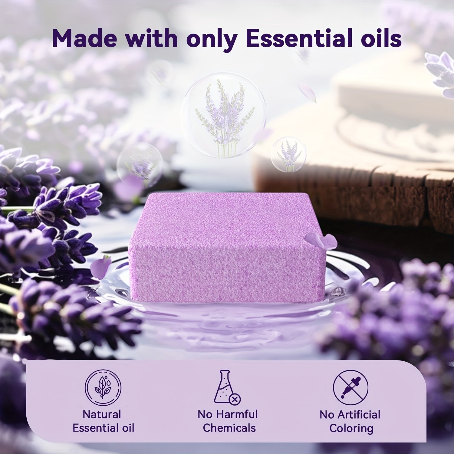 6/8pcs Of Essential Oil Shower Steamers, Eucalyptus, Lavender, Jasmine, Camellia, Mint, Citrus, Grapefruit