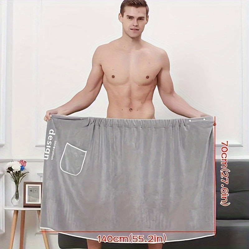 Two-piece Set of Men's Bath Towels