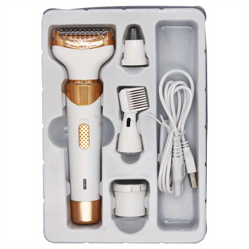 4-in-1 Women's Electric Razor - Wet & Dry Hair Remover