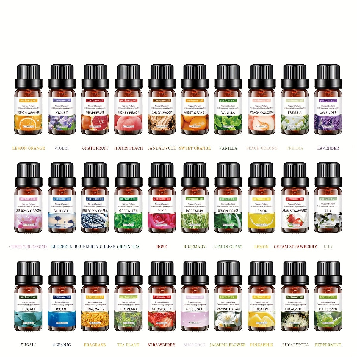 3/6pcs 10ml 100% Pure Essential Oil Set