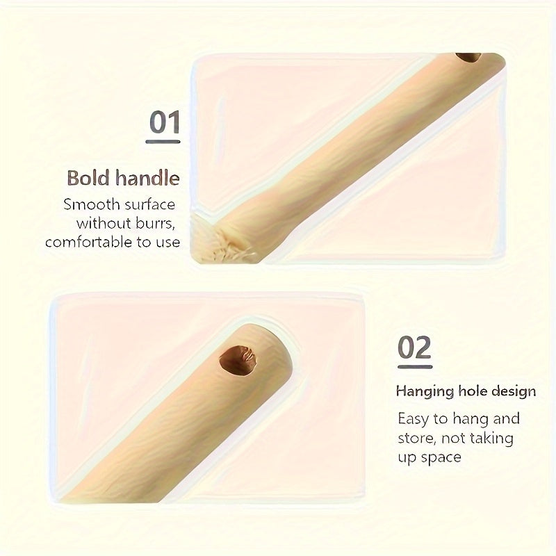 1 Long-Handle Non-Slip Grip Foot Cleaning Brush