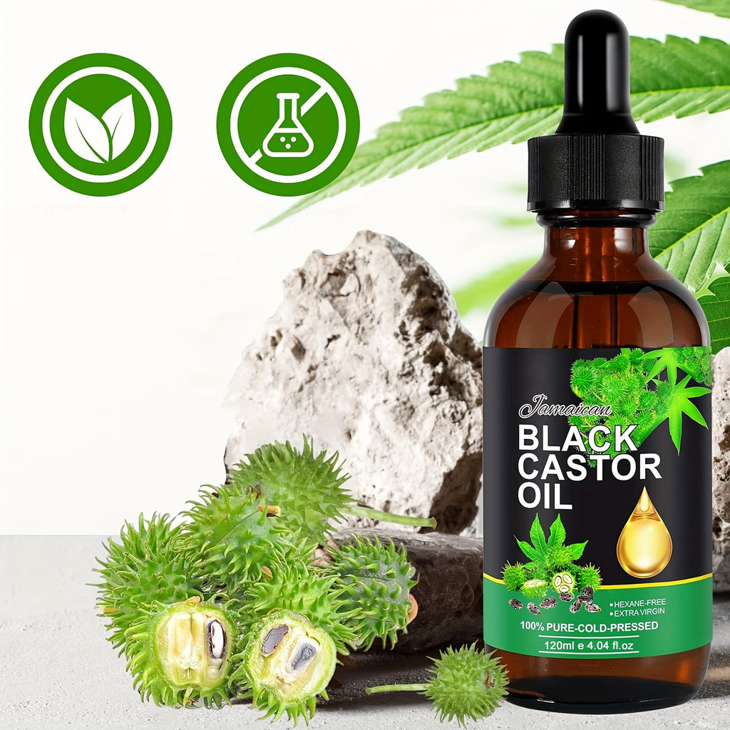 100% Pure Cold Pressed Jamaican Black Castor Oil