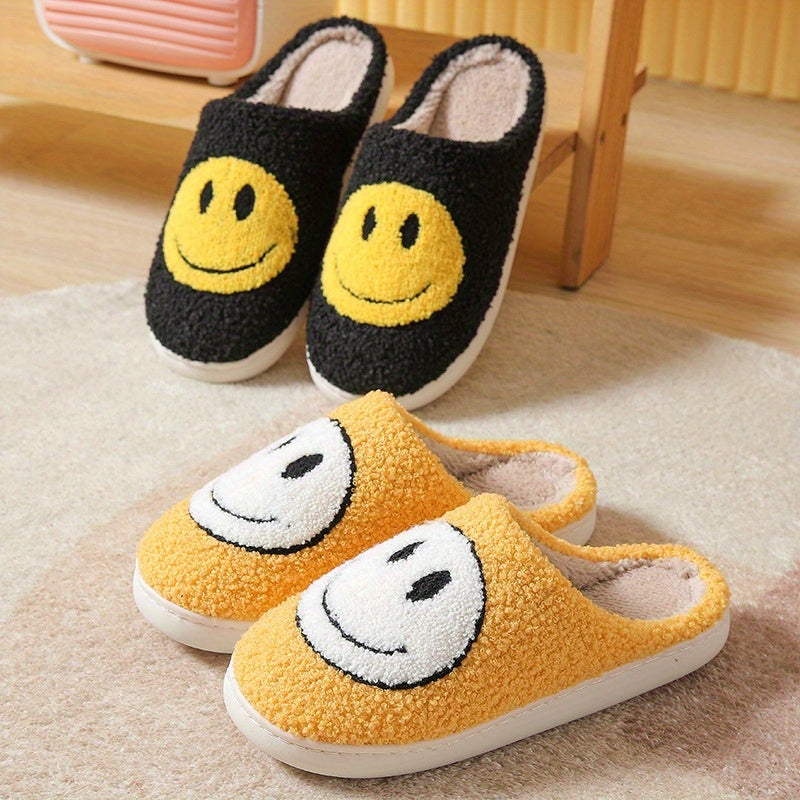 Girls Adorable Smiling Face Cartoon Slippers