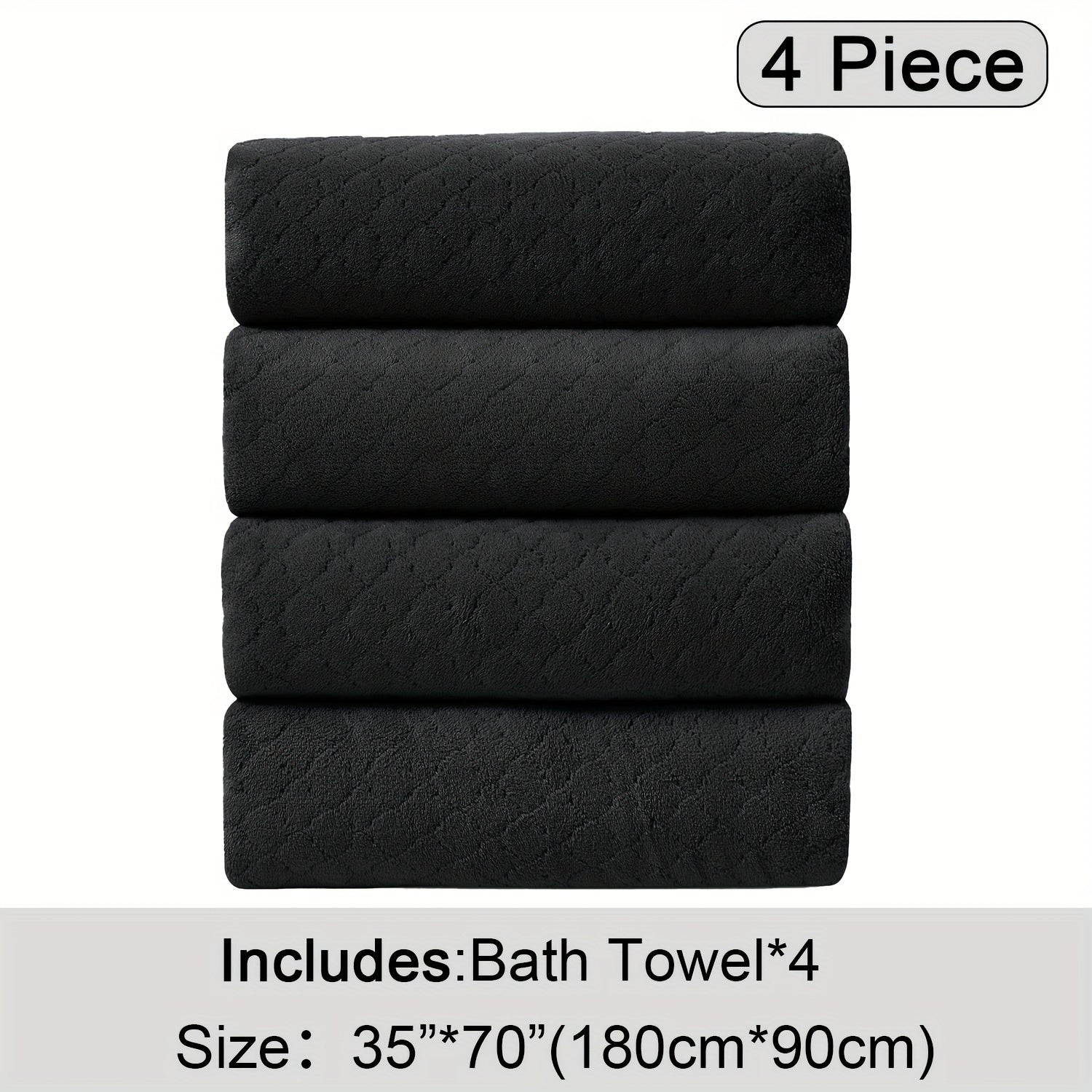 Extra Large Bath Towel Microfiber Set